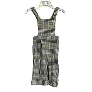 5 for‎ $25🔥12M Black Plaid Wonder Nation Overall Jumpsuit